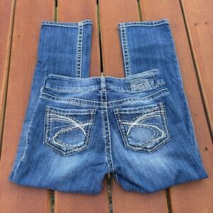 Silver Jeans Women's Suki Capri Blue Denim